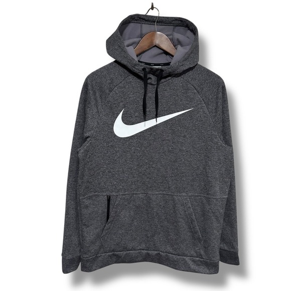 Nike Therma-Fit Men's Big Swoosh Graphic Pullover Hoodie Size Medium‎ 21 x 29 - Picture 1 of 6